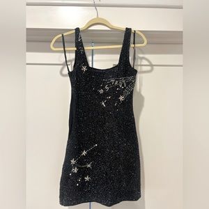 STAUDLE SABLE DRESS STARRY NIGHT